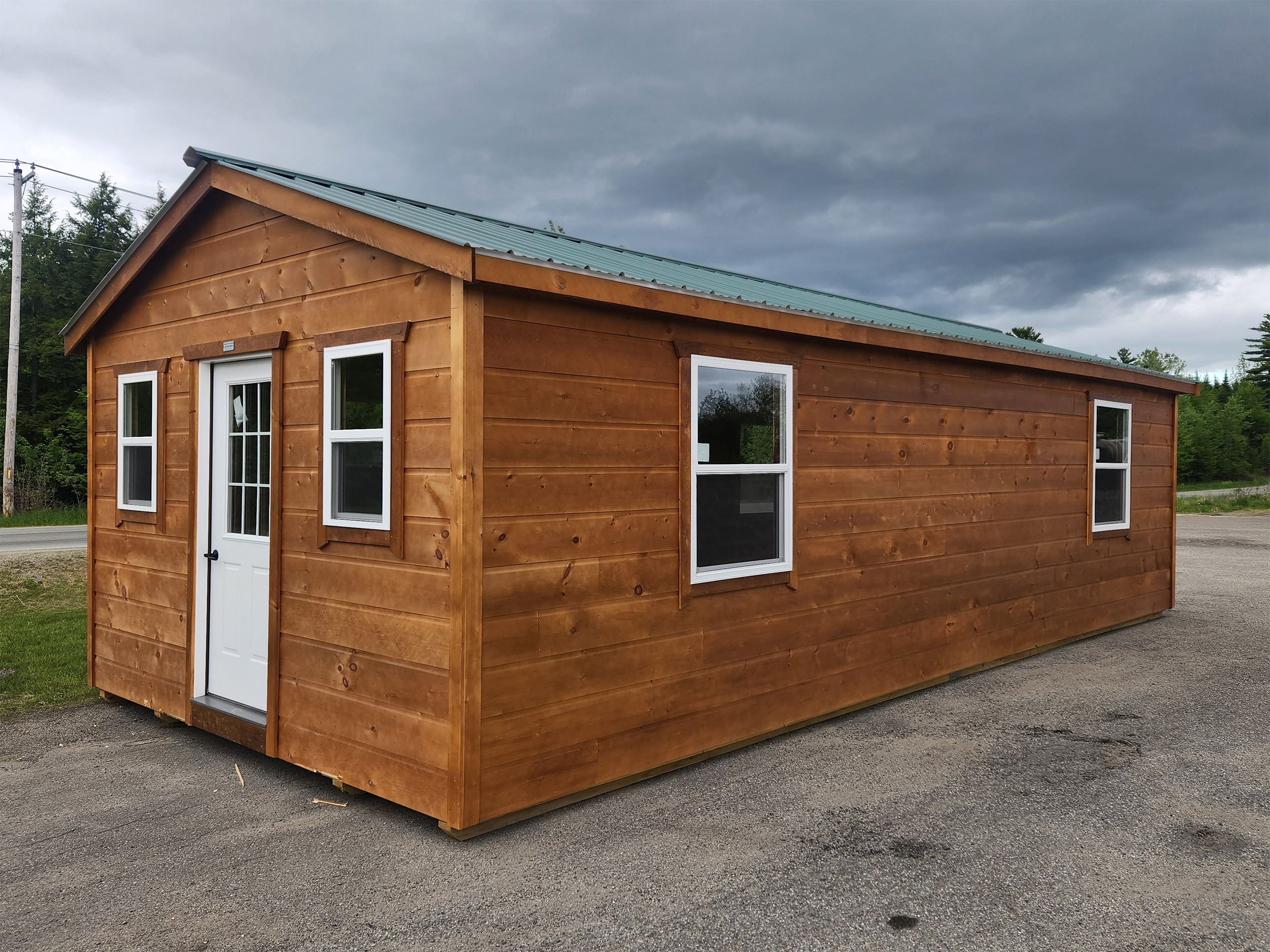 14' x 32' Pine Sided Camp For Sale at The Maine Land Store